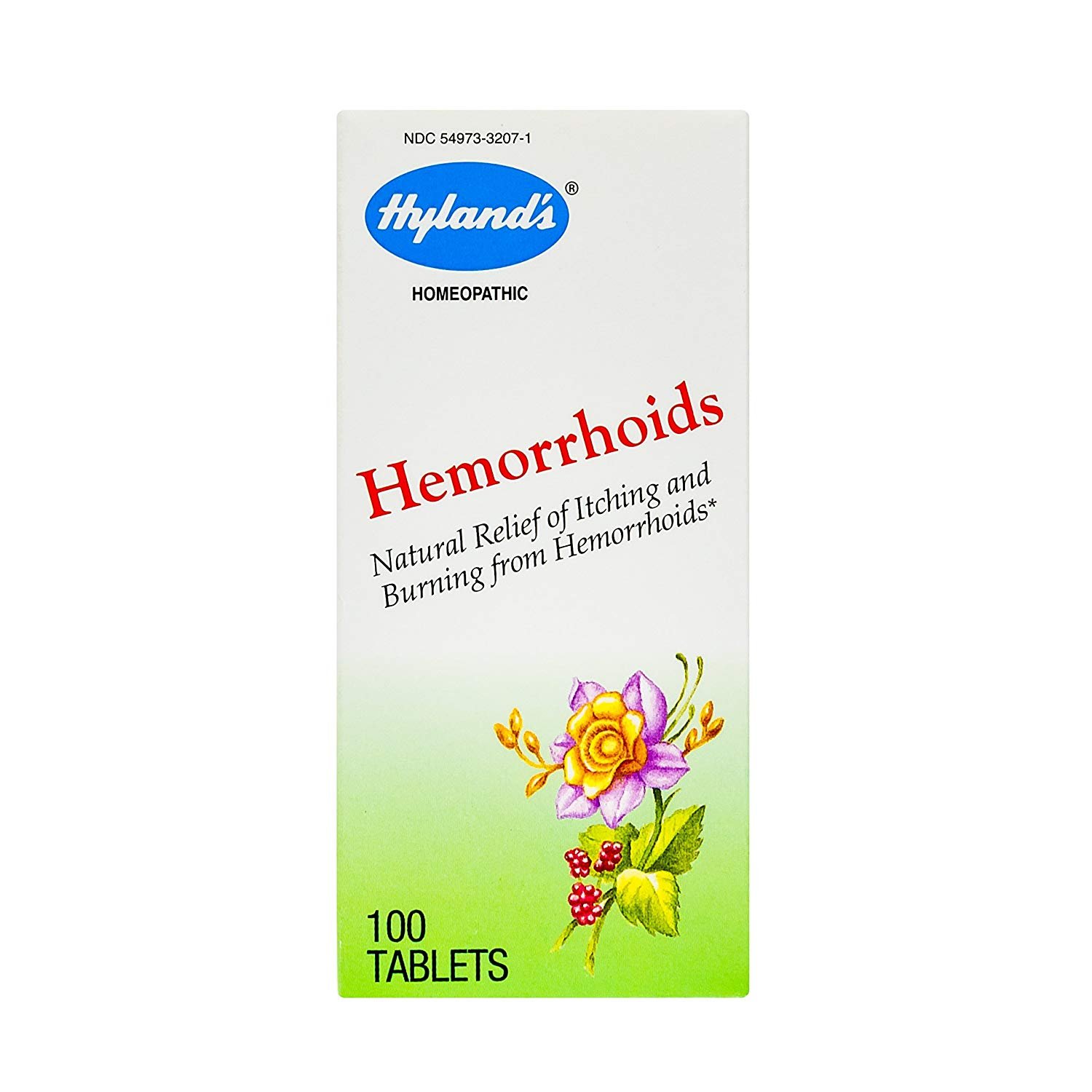 Hylands Homeopathic Hemorrhoid Tablets 100 Tablets Homeopathic