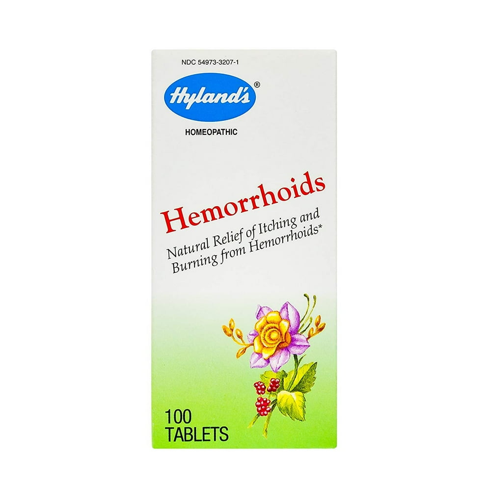 Hylands Homeopathic Hemorrhoid Tablets 100 Tablets Homeopathic