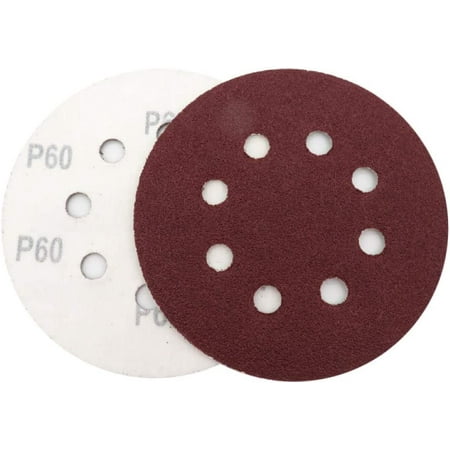 

sandpaper 20PCS 5 Inch 125MM Sanding Sheets 8-Hole Hook Loop Sandpaper Sanding Disc Aluminum Oxide 60 to 2000 Grits for Sanding Polishing 600