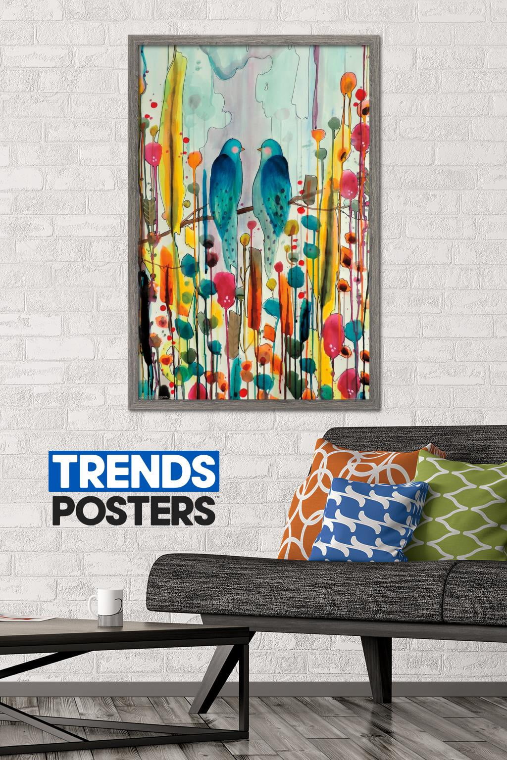 SylVie Demers - Birds Wall Poster, 22.375" x 34", Framed