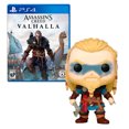 thumbnail image 1 of Juego Assassins Creed Valhalla Para PS4 y Funko Pop! Eivor Ubisoft Paquete Juego y Funko, 1 of 3