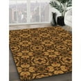 thumbnail image 3 of Ahgly Tapis Rond Lavable en Machine Intérieur Transitionnel Rouge Nuit, 8 Pieds Rond, 3 of 7