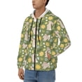 thumbnail image 3 of Kdxio Happy Easter Print Men Hoodies Casual Hoodies for Men with Zip Pockets Full Zip Long Sleeve Sweatshirt Sports Hooded Jacket-XX-Large, 3 of 5