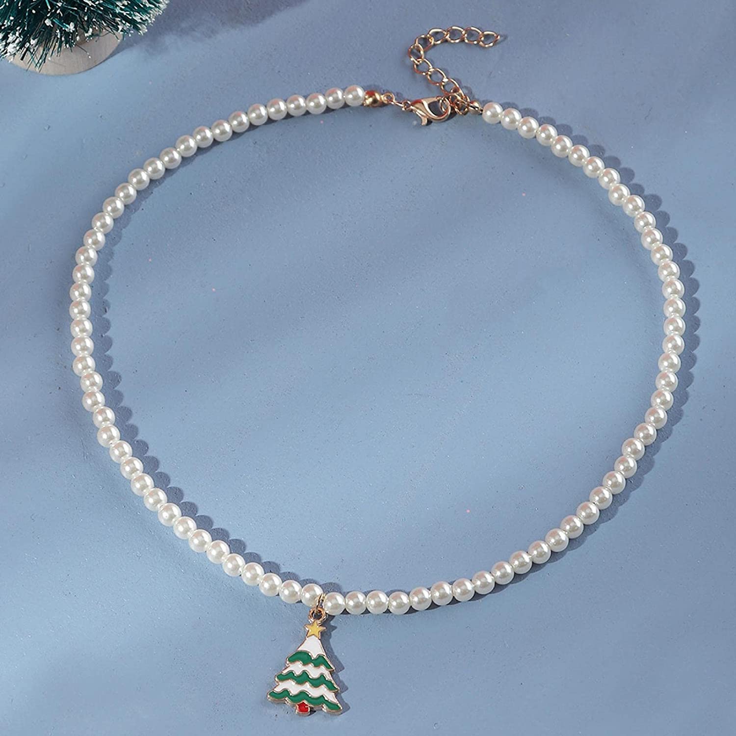 Christmas Necklace Alloy Drop 