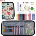 thumbnail image 3 of 36 Styles Crochet Hooks Set Knitting With Yarn Weave Knitting Needles Hook Kit Sewing Tools Gauge Scissors Knit with Storage Bag, 3 of 7