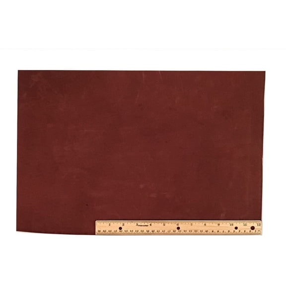 ELW Suede Lace Leather 2-4 oz. 1.4-2mm Medium Brown Cowhide 12" X 18" Piece