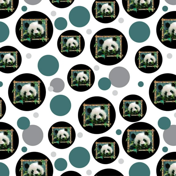 Panda Bear Bamboo Premium Gift Wrap Wrapping Paper Roll