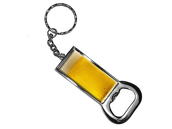 5pcs Key Chain Keychain Ring Beer Bottle Can Opener Beverage Metal Black 
