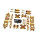 thumbnail image 4 of Piezas de metal mejoradas para coche RC 1/16, repuesto de pieza de coche RC para 16101 16102 16103, Dorado, 4 of 9