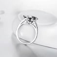 thumbnail image 4 of 14x10mm Octagon-Cut Natural Black Onyx and Lab-Created Moissanite Solitaire Engagement Ring for Women | 925 Sterling Silver Timeless Gift Jewelry for Women, 4 of 4