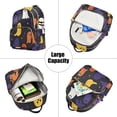 thumbnail image 5 of FORMRS Mini Backpack Purse for Women Quilted Travel Daypack Casual Shoulder Bag, Halloween Colorful Ghosts, 5 of 7
