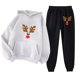 thumbnail image 1 of Puntoco Sudadera con Capucha para Mujer Sudadera con Bolsillo De Manga Larga Conjunto De Sudadera Estampada con Pantalones De Moda para Mujer Puntoco Puntoco-7053, 1 of 2
