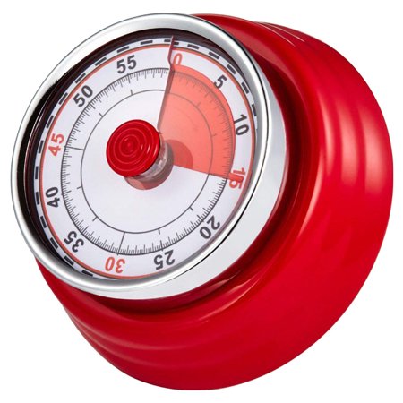 

Hhdxre Kitchen Mechanical Timer Round Magnetic Countdown for Cooking Housework Sports(Red)