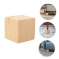 thumbnail image 4 of OUNONA 2 Pcs Table Riser Wooden Risers Brown Square Anti Slip For Homeowners, 4 of 8