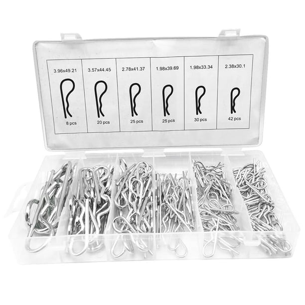 Scienceny Herramientas de hardware de pasador partido Combinación de pasador de resorte de perno de horquilla de acero inoxidable Herramientas y ferretería Numero 3 Scienceny TO005629-03