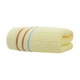 thumbnail image 4 of Cotton Bath Towels For Bathroom, Bath Sheet, Bath Towels 1 Pack Towel Set Soft Absorbent Face Hand Bath Towels, 14" X 30", Yellow, 4 of 5