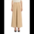 thumbnail image 3 of Pantalones Palazzo Largos de Pierna e Informales de Cintura Alta para Mujer, Talla Regular Amarillo M, 3 of 7