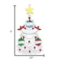 thumbnail image 6 of Personalized Family of 3 White Christmas Tree Ornament 2024 -  Custom Christmas Ball Xmas Tree Decor, 6 of 10