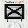 thumbnail image 4 of Autumn Alley Farmhouse Decor Hand Towel Holder - Wall Mounted, Wood, Galvanized Metal, Black, 4 of 7