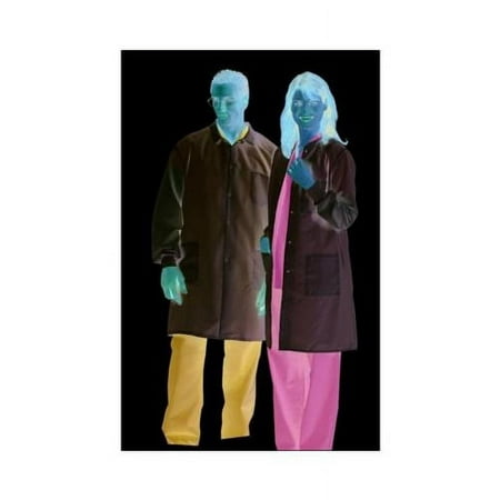 Men's ResiStat Protective Lab Coat,White,Large MDT046805L