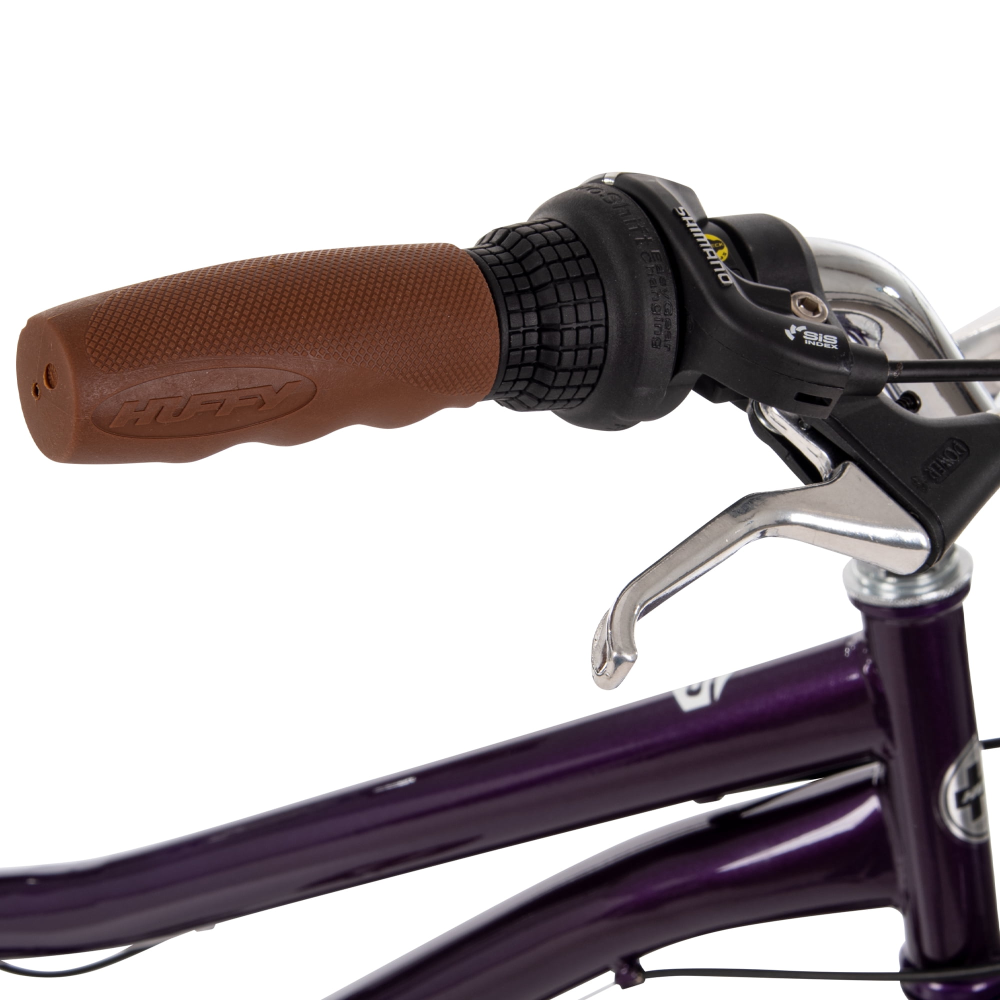Huffy 24" Sienna Comfort Bike, 7-Speed Shimano, Fits Riders 58" - 70", Purple, Adult, Women's
