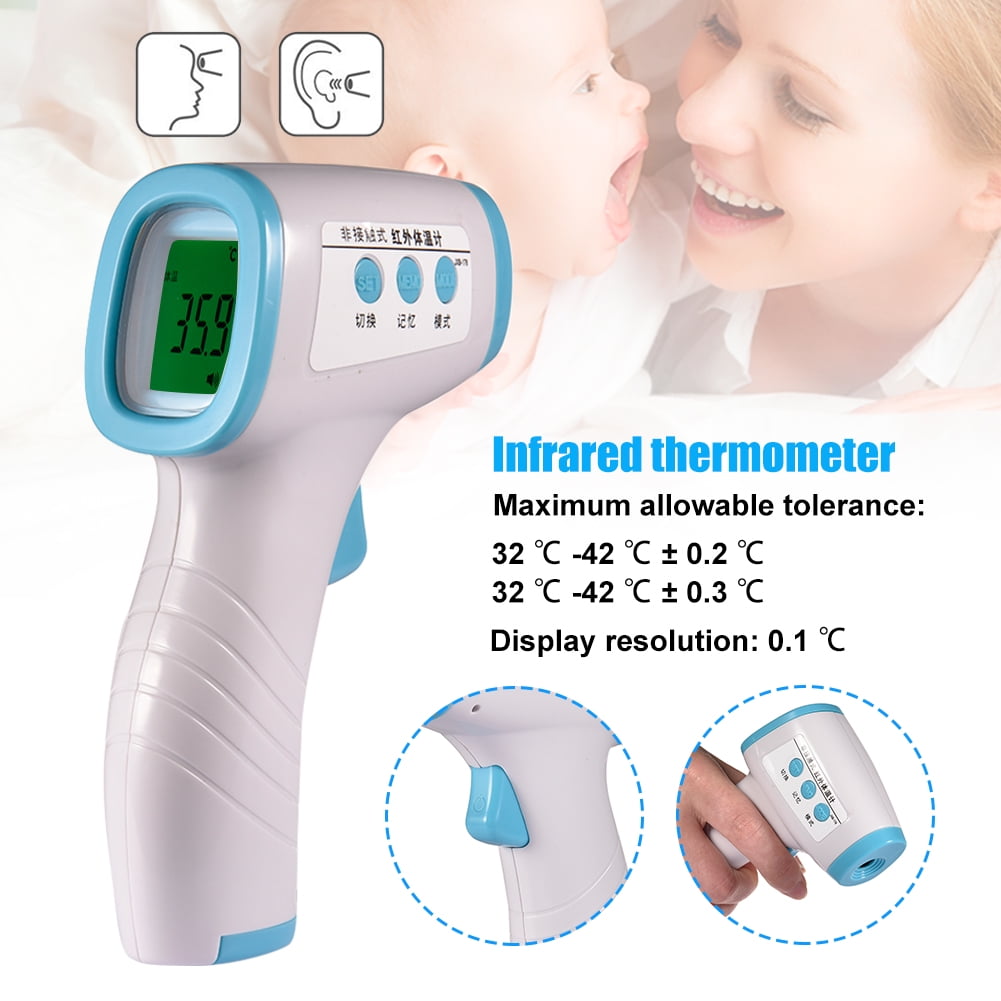 Factory Infrared Thermometer Human with Fever Alarm for School Shop& Office Wall-Mounted Infrared Thermometer Batteries not Included Non-Contact Mini Portable Thermometer for Adults and Kids 