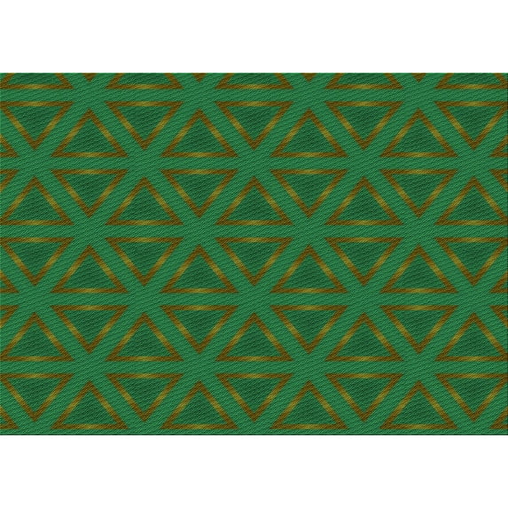 Ahgly Company Indoor Rectangle Patterned Army Green Area Rugs, 4' x 6'