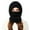 Black, variant on Winter Thermal Knitted Hood Full Face for Skiing Cycling Outdoor Sports Windproof Cold Weather Gear Womens Knit Beanie Hat Lined Winter