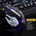 thumbnail image 5 of Ergonomic Pro Wired LED Light 4000DPI Optical USB Gamer Gaming Mouse white, 5 of 5