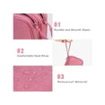 thumbnail image 4 of Electronic Organizer, Travel Cable Organizer Bag Pouch Electronic Accessories Carry Case Portable Waterproof Double Layers All-in-One Storage Bag for Cable, Cord, Charger, Phone, Earphone Pink, 4 of 6