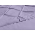 thumbnail image 5 of Chezmoi Collection Berlin Lavender Pinch Pleat Queen Comforter Set, 3-Piece, Soft Pintuck, Lightweight All Season Microfiber Bedding, 5 of 7