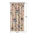 thumbnail image 5 of Yorkie Dog and Flower Florals Shower Curtain 36"x72" ,Bathroom Decorative Shower Curtains Set with 12 Hooks,Modern Waterproof Washable Shower Curtain, 5 of 6