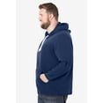 thumbnail image 3 of KingSize Men's Big & Tall Fleece Longer-Length Pullover Hoodie - 7XL, Navy, 3 of 3