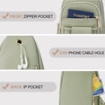 thumbnail image 5 of GAEKEAO Sling Bag Crossbody Bags for Women Vegan Leather Fanny Pack Chest Travel Anti Theft Purse Shoulder Bag handbags Gifts, 5 of 6