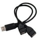 thumbnail image 2 of USB One 2 en 1 macho dos hembras datos dos en uno doble cabeza hembra carga USB expansión, 2 of 5