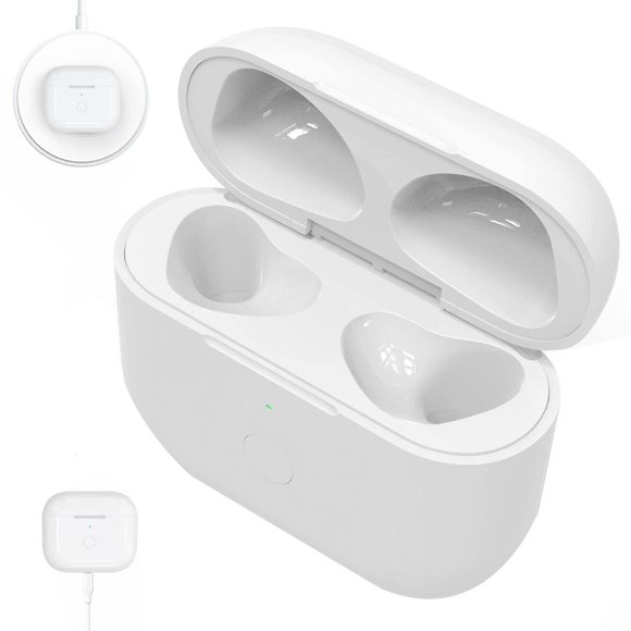 Earphone Charger Case for AirPods 3 Charging Case 450Mah Wireless Charging Case Bluetooth Sync Quick-Pairing Button