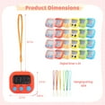 thumbnail image 5 of 24 PCS Bulk Digital Timer, Magnetic Timers for Classroom, On/Off Switch Minute Second Countdown Big LCD Display Timer, Loud Alarm for Exercise Cook Baking Teacher, 5 of 6