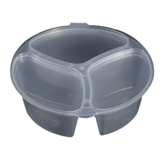 20Pcs Snack Pack Containers with 3 Compartments - Reusable Storage for Dips Snacks and Condiments - Ideal for Travel and Outdoor Activities