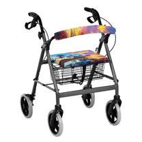 HELLHERO Walker Seat Covers and Rollator Seat Cover for Elderly Reusable Cover Only Fits Rollators, Palm Trees