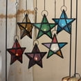 thumbnail image 5 of Colgante De Linterna Decorativa, Lámpara De Vela, Decoración De Balcón Colgante De Ventana, Púrpura, 5 of 5