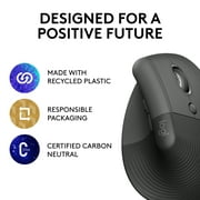 Logitech Lift Vertical Ergonomic Wireless Computer Mice