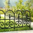 thumbnail image 4 of Sugeryy Garden Fence Dog Barrier Tall Black Yard Folding Border Panel Outdoor Patio Lawn Bed Edge Strong Stakes Metal Landscape, 4 of 5