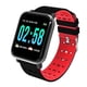 thumbnail image 1 of Pantalla OLED Reloj Impermeable Presión Arterial Frecuencia Cardíaca Recordatorio de Llamadas Reloj de Pulsera, Negro Rojo 1.3 Pulgadas Methold EL2937-02B, 1 of 2
