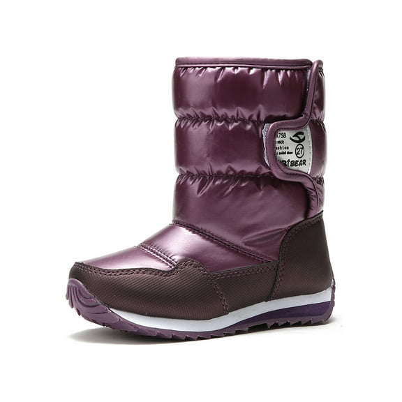 Tanleewa Kids Winter Boots Waterproof Snow Boots for Boys Girls