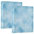 thumbnail image 2 of Light Blue Icy Texture 3 Ring Hardcover Binders 1.5in Round Rings for Letter-Size Folder Paper Organizer Pockets for Office Student Recipe, 2 of 9