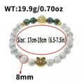 thumbnail image 3 of RSAMD Fashion Men's Women' s Natural Lava Stone Owl 8MM Beads Charm Bracelets Jewelry-505-27, 3 of 3