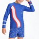 thumbnail image 4 of Odeerbi 1-10 Años Niños 3 Piezas de Manga Larga Rash Guard Set Upf 50 + Rápido Seco Surf Traje de Baño Con Pantalones Cortos Gorra de Baño, 4 of 9