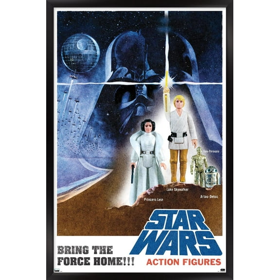 Star Wars: New Vintage - Bring The Force Home Wall Poster, 14.725" x 22.375" Framed