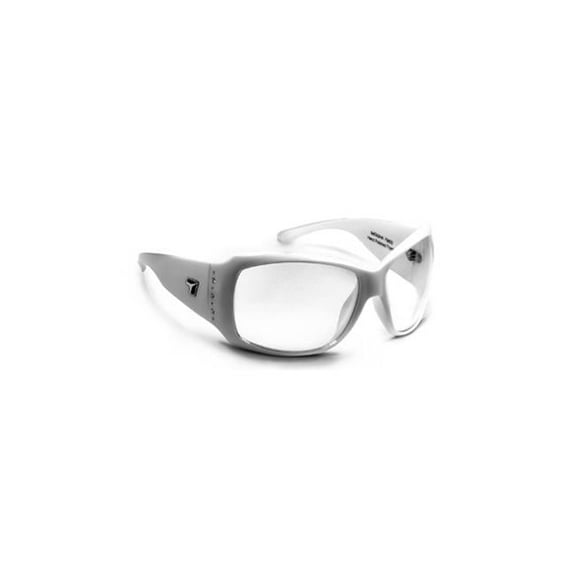 7eye 840040 Natasha Sharp View Clear Sunglasses- Glacier White - Medium & Extra Large