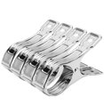 thumbnail image 1 of 2x4 Piezas de Acero Inoxidable Grandes Pinzas para Ropa Alfileres para Colgar Pinzas para Colgar La Ropa Sunnimix Clips de lavandería de acero inoxidable, 1 of 7